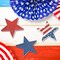 3-Piece 4th of July Wooden Star Signs – Rustic Patriotic Table & Tiered Tray Decor for Memorial Day, Independence Day, and Home Kitchen (Retro Style)